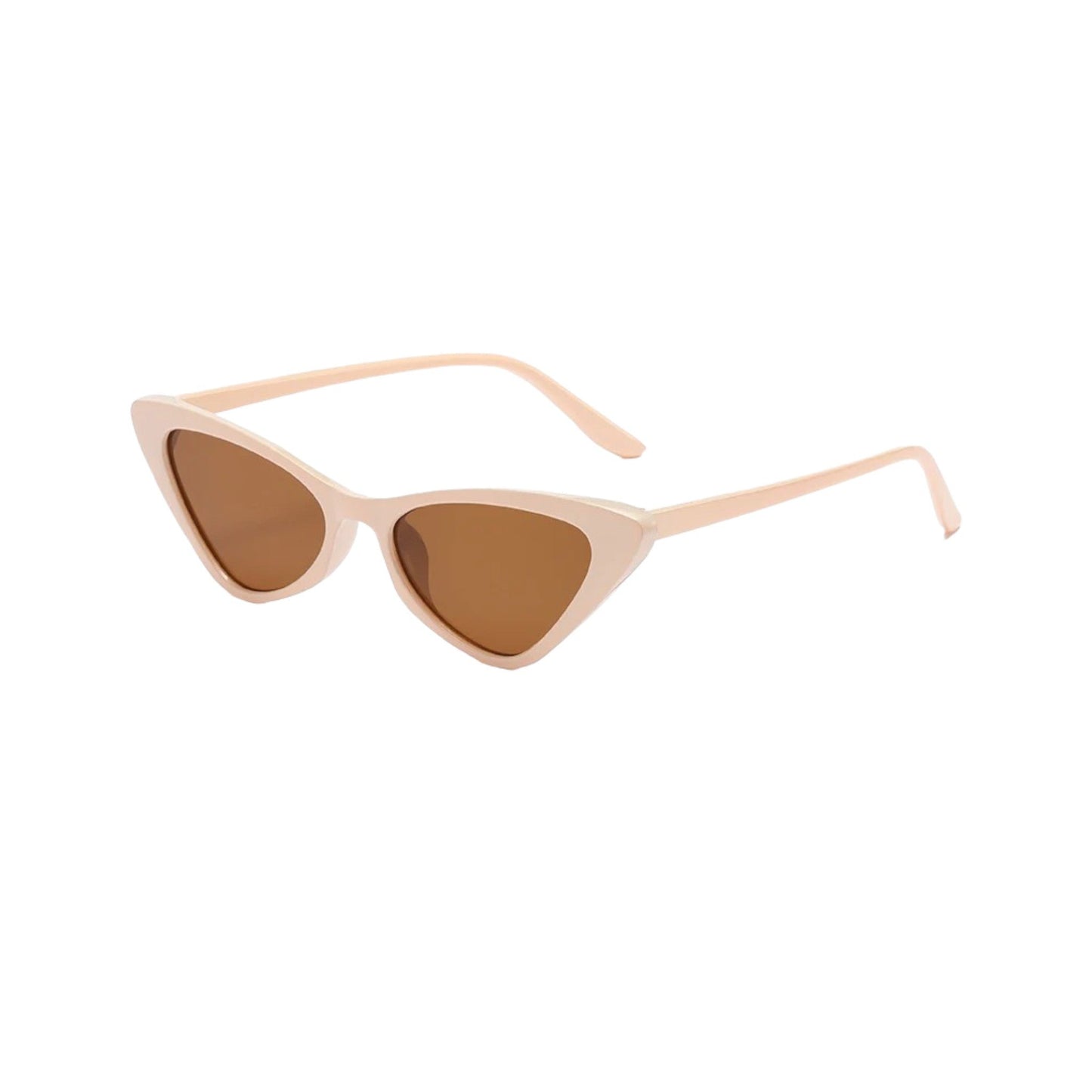 light pink brown cat eye sunglasses