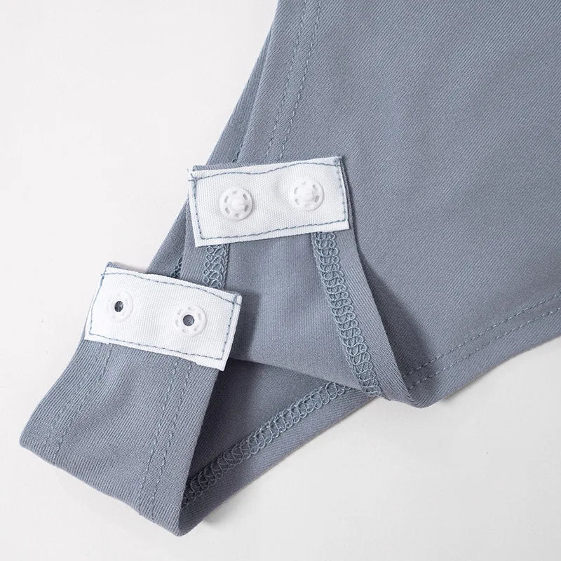 Grey Long Sleeve Bodysuit