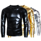  Long Sleeve T-Shirt with Flat V-neck