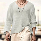  Long Sleeve Thin Knitted Sweater