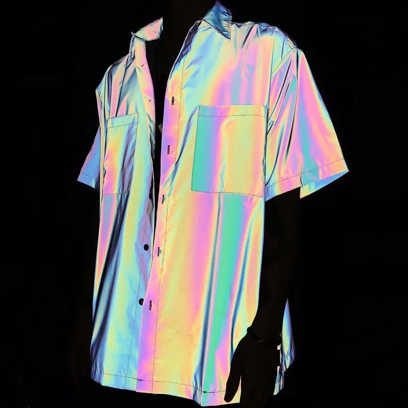 M Holographic Reflective Shirt