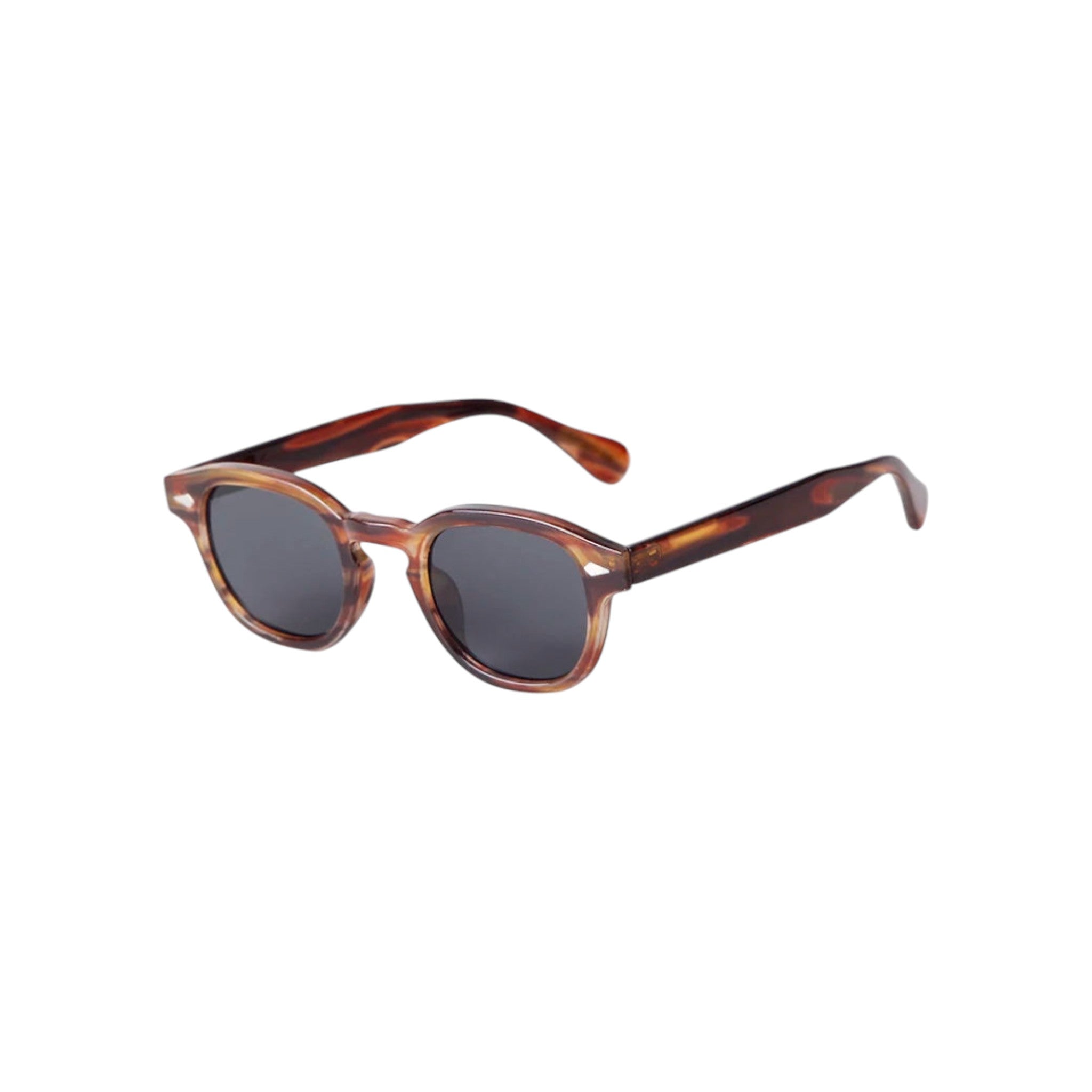 MALTA - Vintage Round Sunglasses with UV-400 lens protection and polarized resin lenses in a stylish frame.