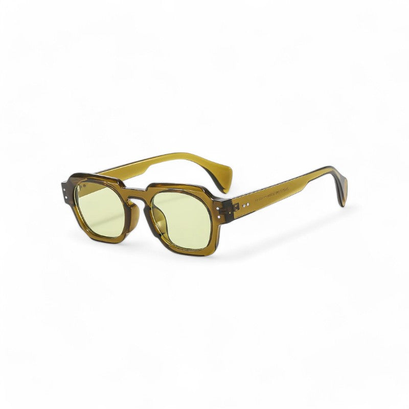 Green MARBELLA - Square Retro Sunglasses