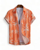 Orange Short Sleeve Hawaiian Shirt