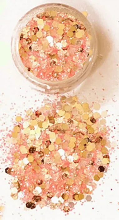 Peach Body Glitter