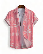 Pink Short Sleeve Hawaiian Shirt
