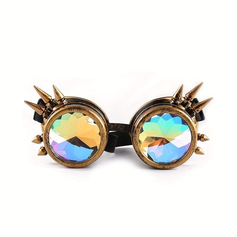 retro Steampunk Kaleidoscope Glasses