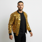 Rocco Gold Geometric Mirror Panel Jacket