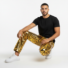 Pantalon à panneaux miroir géométriques Rocco Gold
