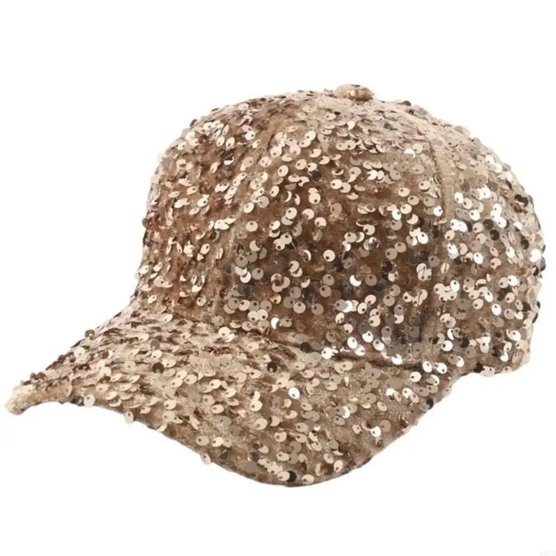 Rose Gold Festival Glitter Sequin Cap