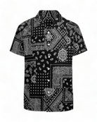 Black Boho Print Shirt