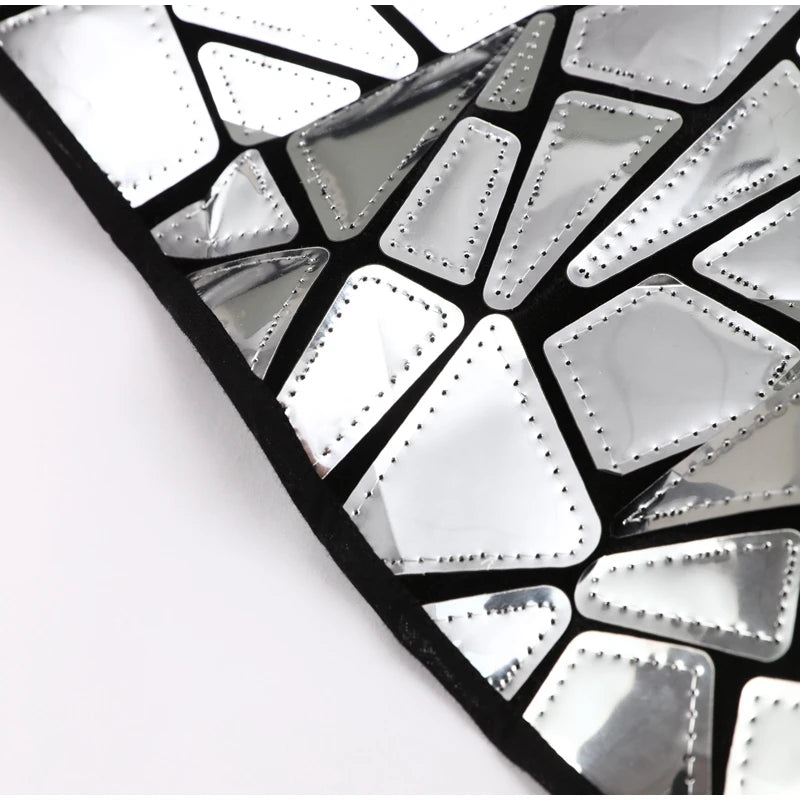 Shiny Metallic Sequin Dress Suspended Dress Sleeveless Bodycon Glitter rave wear