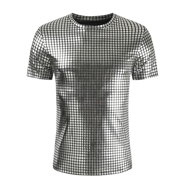 Silver Metallic T-Shirt