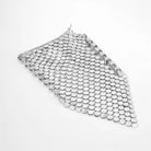 Falda midi de lentejuelas plateadas con lentejuelas brillantes, perfecta para fiestas y festivales.