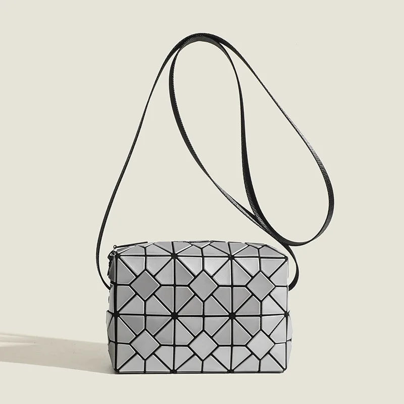 Stardust Geometric Handbag featuring a unique geometric pattern and stylish crossbody strap.