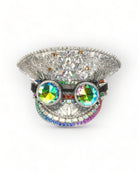 Cappello Militare Silver Stones con Strass e Occhiali da Sole Kaledoiscope