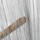 close-up tassel fringe crop top with shimmering silver tassels and playful movement