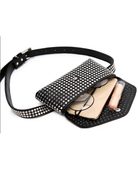Piccola borsa nera con cintura