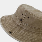 Sombrero tipo pescador Washed Fishman hecho de algodón suave con diseño ajustable y orificios de ventilación.