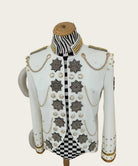 White Military-Style Burning Man Jacket