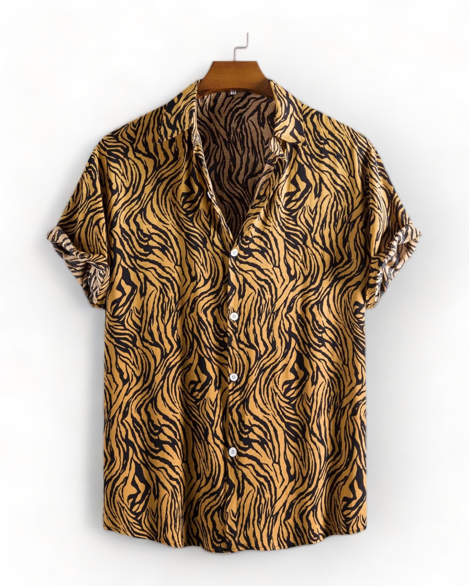 Yellow SONORA - Short Sleeve Animal Print Shirt
