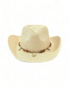 beige boho style Beach Cowboy Hat