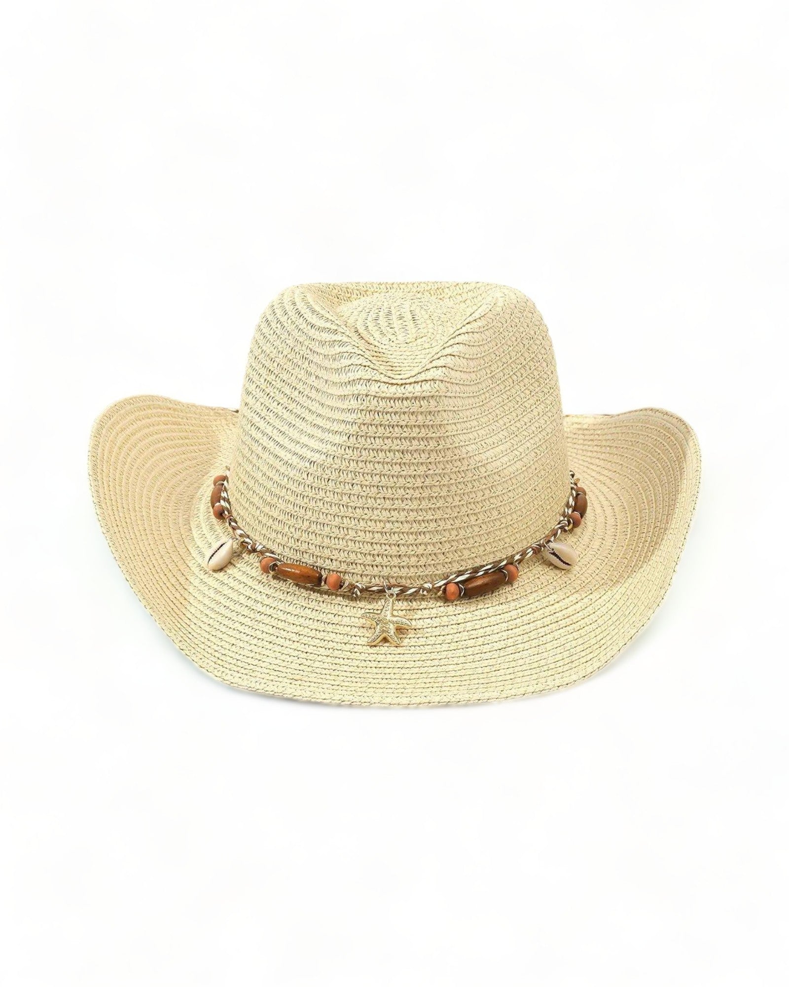 beige boho style Beach Cowboy Hat