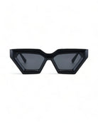 black Oversized Cat-Eye Sunglasses