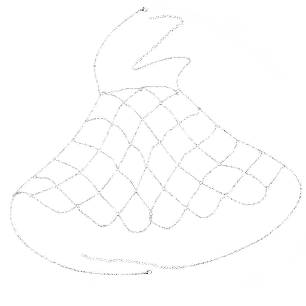 Body Chain sexy silver