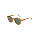 Brown Green BARCELONA - Vintage Round Sunglasses
