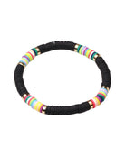 Pulsera de Cuentas Heishi Estilo Boho Chapada en Rodio