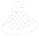 Body Chain in silver metal with a unique web pattern, perfect for festival outfits.