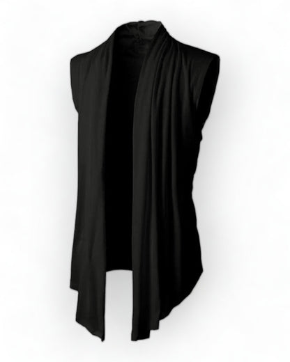 grey gray Boho Style Sleeveless Cardigan Jacket Vest festival outfit