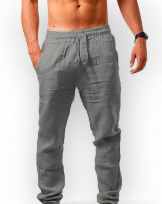 grey Linen Trousers